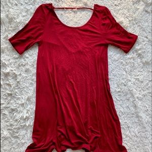Red T-Shirt Dress